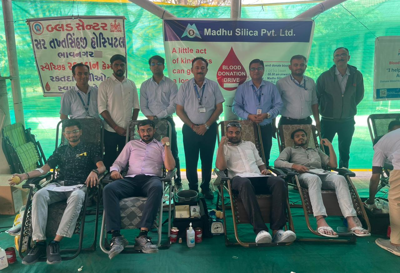 Madhusilica CSR blood donation initiative